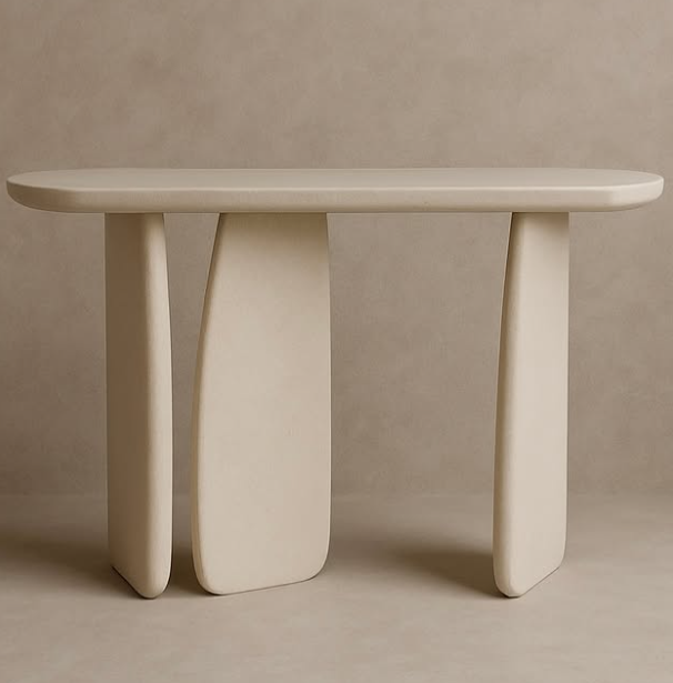 cloud stone microcement table